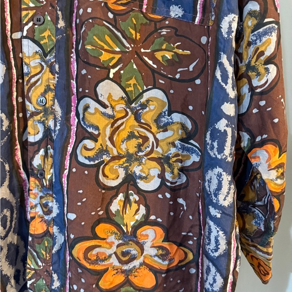 Vintage Protest 100% Silk Button Down – Men’s Small - Picture 5 of 11